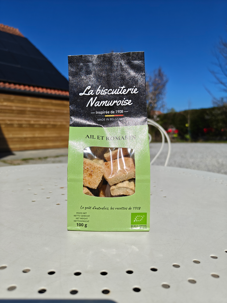Biscuit salé - Ail et Romarin (BIO)