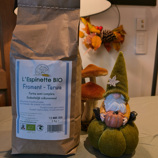 Meel - Halfvolkoren tarwemeel BIO (2 kg)